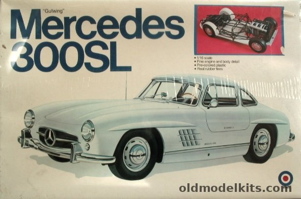 Entex 1/16 Mercedes Benz 300SL Gullwing, 9019 plastic model kit